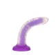 Светящийся в темноте фаллоимитатор ADDICTION Rave 8″ Glow in the Dark Dildo Purple Confetti , 20,3 см