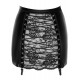 Спідниця Noir Handmade F341 Powerwetlook and lace skirt - 3XL