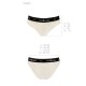 Трусики с широкой резинкой и кружевом Passion PS001 PANTIES L, ecru