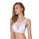 Топ з прозорою вставкою Passion PS002 TOP L, white