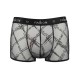 Мужские прозрачные боксеры Passion 032 SHORT JAMES L/XL Black, сетка
