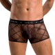 Мужские прозрачные боксеры Passion 032 SHORT JAMES L/XL Black, сетка