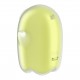 Вакуумный клиторальный стимулятор с вибрацией Satisfyer Glowing Ghost Yellow