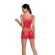 Бодистокинг мини-платье с бабочками Passion BS090 One Size red