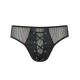 Мужские трусы со шнуровкой Passion 035 SLIP RICHARD S/M Black, экокожа, сетка