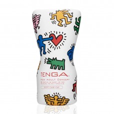 Мастурбатор Tenga Keith Haring Soft Case Cup (м’яка подушечка) стисний