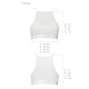 Спортивный топ с прозрачной вставкой Passion PS006 TOP L, white