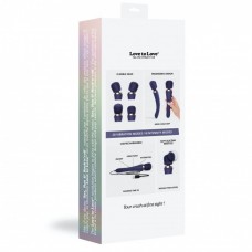Вібромасажер з силіконовою щіточкою Love to Love Brush Crush – Midnight Indigo