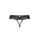 Кружевные стринги с доступом Passion SENIA THONG L/XL, black