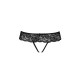 Кружевные стринги с доступом Passion SENIA THONG L/XL, black