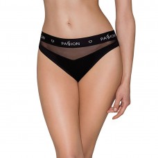 Трусики з прозорою вставкою Passion PS006 PANTIES S, black