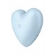 Вакуумний стимулятор-серце з вібрацією Satisfyer Cutie Heart Blue