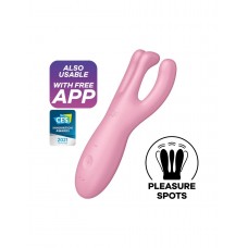 Кліторальний смарт-вібратор Satisfyer Threesome 4 Pink з трьома пальчиками