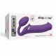 Безремінний страпон з вібрацією Strap-On-Me Vibrating Violet XL, діам. 4,7см, пульт ДК, регульований