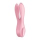 Кліторальний вібратор Satisfyer Threesome 1 Pink з трьома гнучкими пальчиками