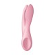 Кліторальний вібратор Satisfyer Threesome 1 Pink з трьома гнучкими пальчиками