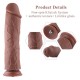 Силіконовий фалоімітатор для секс-машин Hismith 11″ Silicone Dildo, система KlicLok