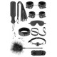 Набір для BDSM Fetish Tentation SM Bondage Box in vegan leather 10pcs