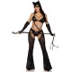 Эротический костюм кошечки-госпожи Leg Avenue Mistress Kitty M, перчатки, комбинезон, маска
