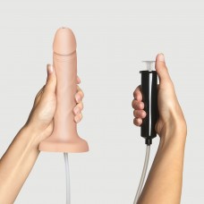 Фалоімітатор, що кінчає Strap-On-Me Squirting Cum Dildo Realistic Vanilla, діам. 3,5 см, силікон