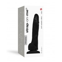 Реалістичний фалоімітатор Strap-On-Me SOFT REALISTIC DILDO Black - Size S