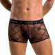 Мужские прозрачные боксеры Passion 032 SHORT JAMES S/M Black, сетка