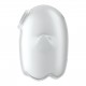 Вакуумный клиторальный стимулятор с вибрацией Satisfyer Glowing Ghost White