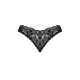 Мереживні стрінги Obsessive Donna Dream crotchless thong M/L Black, відкритий доступ