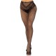 Панчохи Leg Avenue Crotchless Net Tights with Heart Backseam Black One Size