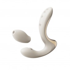 Вібратор-пульсатор з вакуумною насадкою Zalo – Talis G-Spot PulseWave Vibrator Ivory White