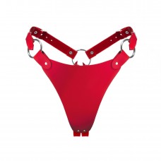 Трусики з натуральної шкіри Feral Feelings - String Bikini Red