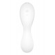 Вакуумний смарт-стимулятор із вібрацією Satisfyer Curvy Trinity 5 (White), керування зі смартфона