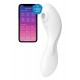 Вакуумний смарт-стимулятор із вібрацією Satisfyer Curvy Trinity 5 (White), керування зі смартфона