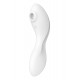 Вакуумний смарт-стимулятор із вібрацією Satisfyer Curvy Trinity 5 (White), керування зі смартфона