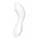 Вакуумний смарт-стимулятор із вібрацією Satisfyer Curvy Trinity 5 (White), керування зі смартфона