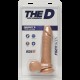 Фалоімітатор Doc Johnson The D - Perfect D - 7 Inch With Balls - FIRMSKYN, діаметр 4,5 см