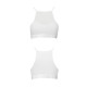 Спортивный топ с прозрачной вставкой Passion PS006 TOP M, white