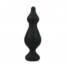 Анальна пробка Adrien Lastic Amuse Big Black (L) з двома переходами, макс. діаметр 4,4 см