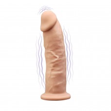 Фаллоимитатор с вибрацией SilexD Henry Vibro Flesh (MODEL 2 size 7in), двухслойный, диаметр 4,4 см