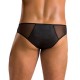 Мужские слипы на молнии Passion 042 SLIP TIMMY S/M Black, экокожа, сетка