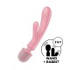 Вибратор-кролик с вибромассажером Satisfyer Triple Lover Pink, 3 мотора