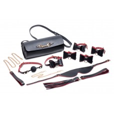 Набір БДСМ з дорожньою сумкою Master Series: Bow — Luxury BDSM Set With Travel Bag, 11 предметів