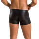 Мужские кожаные боксеры с молниями Passion 049 SHORT MATT S/M Black