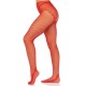 Панчохи Leg Avenue Crotchless Net Tights with Heart Backseam Red One Size