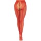 Панчохи Leg Avenue Crotchless Net Tights with Heart Backseam Red One Size