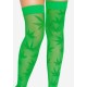 Панчохи з малюнком Leg Avenue 420 Net thigh highs Green