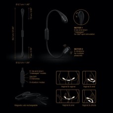 Вибратор на гибкой сцепке со стимуляцией пальчиком Dorcel DUAL EXPLORER