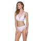 Трусики с прозрачной вставкой Passion PS002 PANTIES L, white