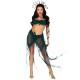 Эротический костюм Медузы Горгоны Leg Avenue Medusa Costume S, топ, юбка, нарукавники, украшения