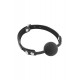 Классический кляп с силиконовым шариком Fetish Tentation Silicone Gag Ball Black
